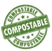 Compostable plastic mark