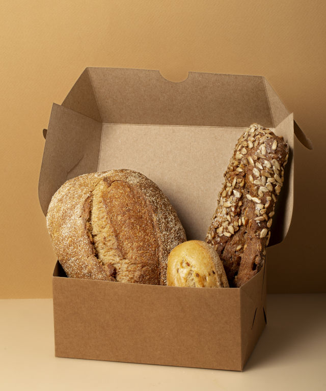 Boîte écologique en papier pour pain