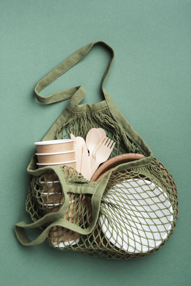 Bag of eco-friendly products