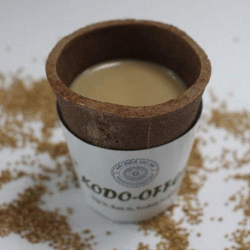Gobelets comestibles à base de millet emballage biodégradable (preview)