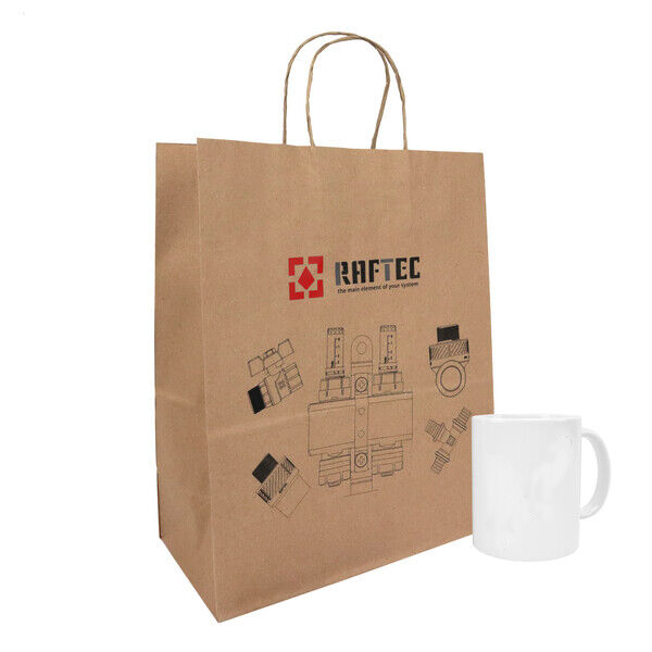 Kraft bags with jute handles