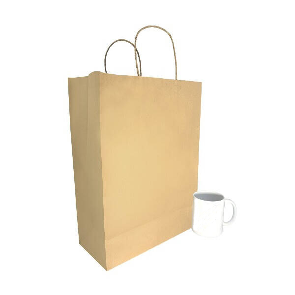 Kraft bags with jute handles