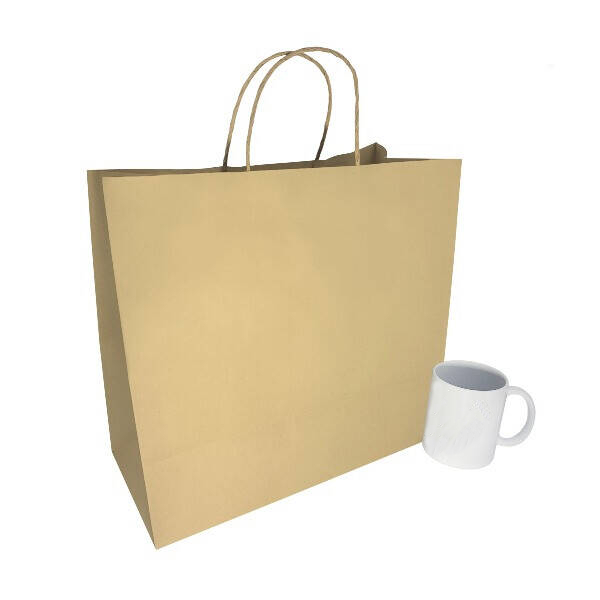 Kraft bags with jute handles