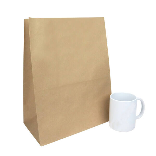 Kraft bags without handles